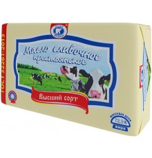 Масло сливочное Белый Медведь Крестьянское 72.5% (420 гр)