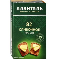 Масло сливочное Аланталь ГОСТ 82.5% (180 гр)