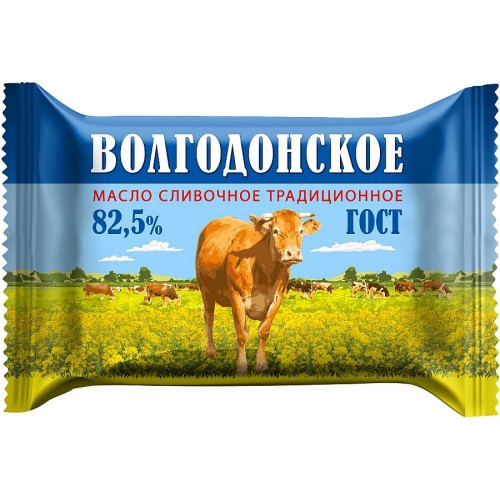 Масло сливочное Белый медведь Волгодонское 82.5% (180 гр)