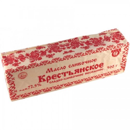 Масло сливочное Лав Продукт Крестьянское 72.5% (500 гр)