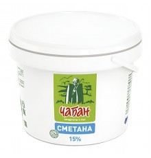 Сметана Чабан 15% (700 гр) пл/ведро