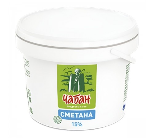 Сметана Чабан 15% (700 гр) пл/ведро