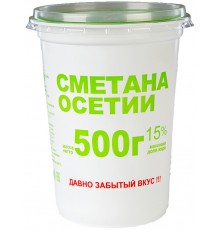 Сметана Осетии 15% (400 гр) стакан