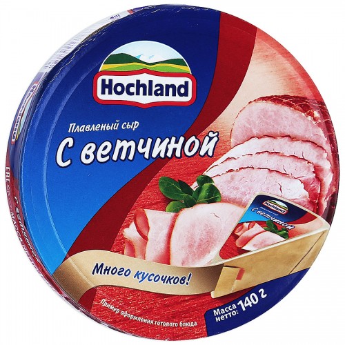 Сыр плавленый Hochland с ветчиной (140 гр)