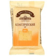 Сыр полутвердый Брест-Литовск Классический 45% (210 гр)