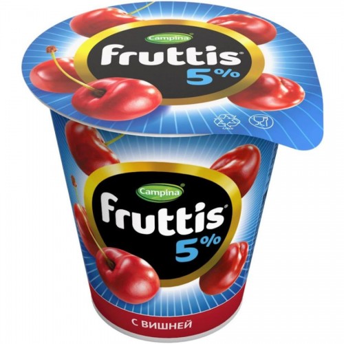 Йогурт Fruttis Сливочное лакомство Вишня 5% (290 гр)