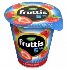 Йогурт Fruttis Сливочное лакомство Клубника 5% (290 гр)
