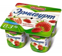 Йогурт Эрмигурт легкий Клубника-Земляника 0.3% (115 гр)