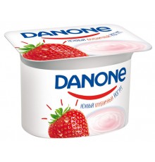 Йогурт Danone нежный клубничный 2.9% (110 гр)