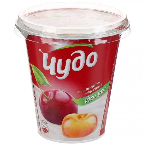 Йогурт Чудо Вишня-Черешня 2.5% (290 гр) стакан