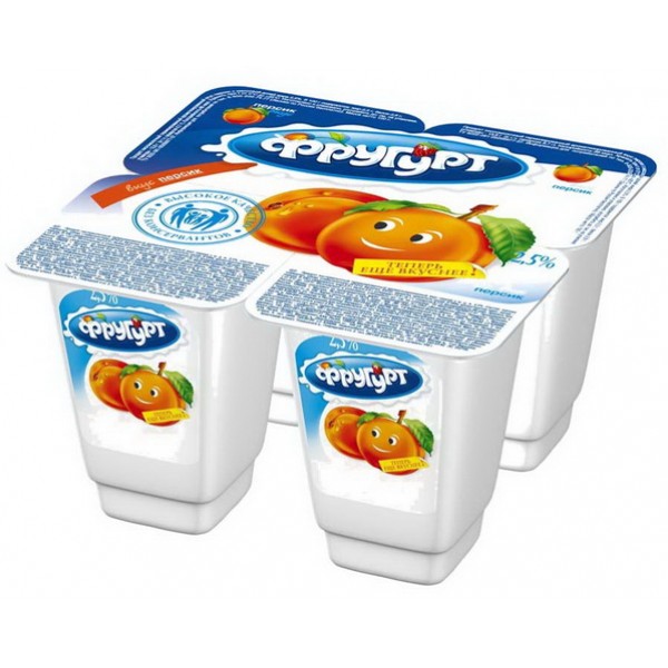 Йогуртный продукт Фругурт Персик 2.5% (100 гр) Йогуртный продукт Фругурт Персик 2.5% (100 гр)