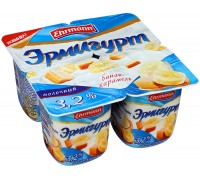 Йогурт Эрмигурт молочный Банан-Карамель 3.2% (115 гр)