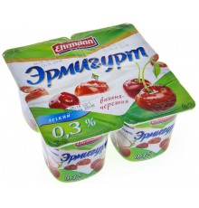 Йогурт Эрмигурт легкий Вишня-Черешня 0.3% (115 гр)