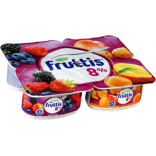 Йогурт Fruttis Суперэкстра Абрикос-Манго-Лесные ягоды 8% (115 гр)