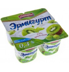 Йогурт Эрмигурт легкий Киви-Крыжовник 0.3% (115 гр)