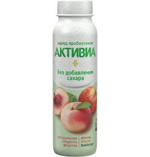 Йогурт питьевой Активиа Яблоко-Персик (260 гр)