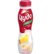 Йогурт Чудо питьевой Ананас-Банан 2.4% (270 гр)