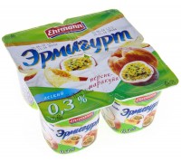 Йогурт Эрмигурт легкий Персик-Маракуйя 0.3% (115 гр)