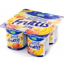 Йогурт Fruttis Сливочное лакомство 5% Дыня-Манго/Банан-Клубника (115 гр)