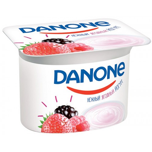 Йогурт Danone нежный ягодный 2.9% (110 гр)