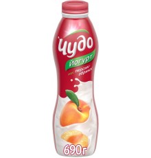 Йогурт Чудо питьевой Персик-Абрикос 2.4% (690 гр)