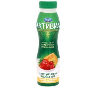 Йогурт питьевой Активиа Дыня, клубника и земляника 2% (290 гр)