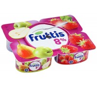 Йогурт Fruttis СуперЭкстра Яблоко-Груша-Клубника 8% (115 гр)