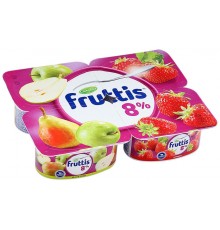 Йогурт Fruttis СуперЭкстра Яблоко-Груша-Клубника 8% (115 гр)