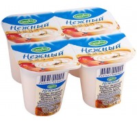 Йогуртный продукт Нежный с соком абрикоса и манго 1.2% (100 гр)