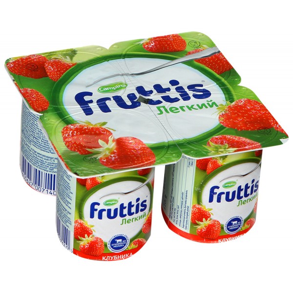 Йогурт Fruttis Легкий 0.1% Клубника (110 гр) Йогурт Fruttis Легкий 0.1% Клубника (110 гр)