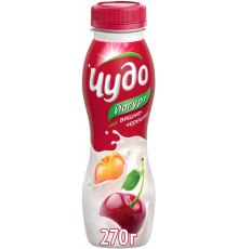 Йогурт Чудо питьевой Вишня-Черешня 2.4% (270 гр)