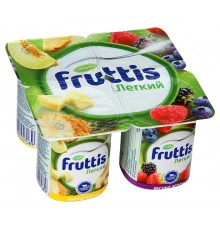 Йогурт Fruttis Легкий 0.1% Ананас-Дыня/Лесные ягоды (110 гр)