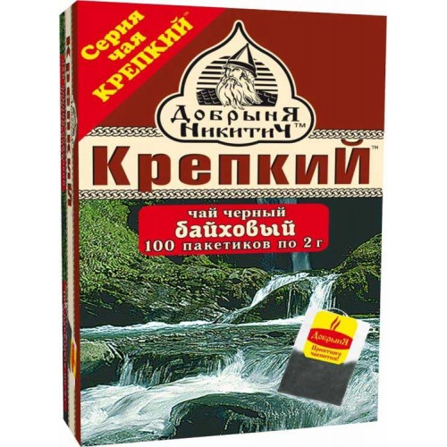 Чай черный Добрыня Никитич Крепкий (100*2 гр)