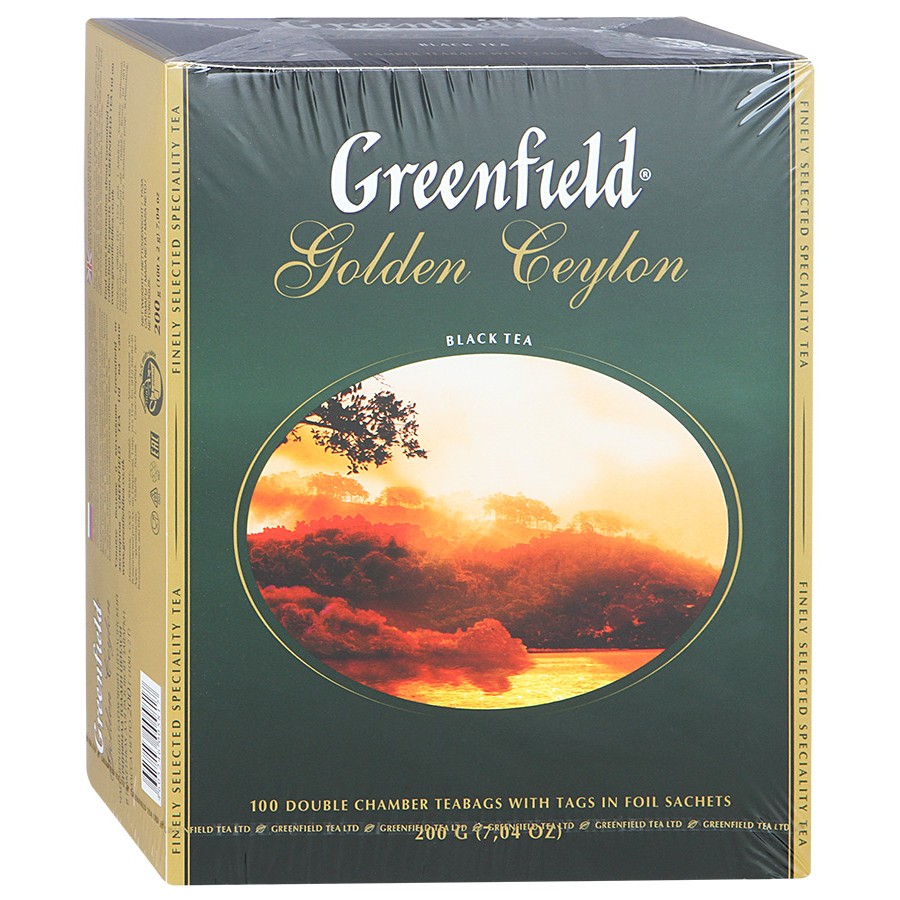 Чай в пакетиках greenfield черный 100. Чай Greenfield Golden Ceylon 200г (100пак*2г). Чай Гринфилд Голден Цейлон 100 пакетиков. Greenfield чай Голден Цейлон 100 пак 2г. Чай Greenfield Golden Ceylon 100 пакетиков.
