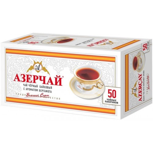 Чай черный Азерчай с бергамотом (50*2 гр)