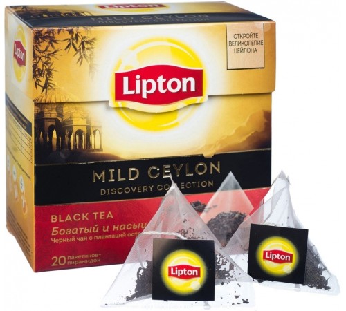 Чай черный Lipton Discovery Collection Mild Ceylon (20*1.8 гр)