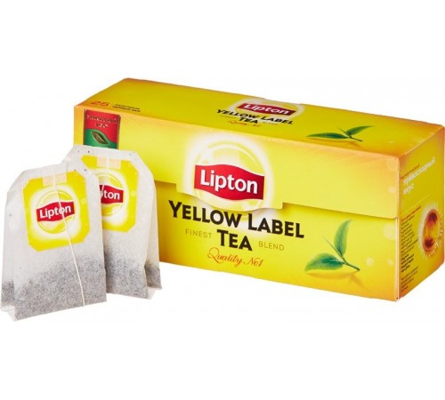 Чай черный Lipton Yellow Label Tea (25*2 гр)