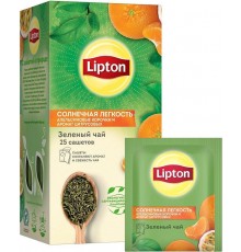 Чай зеленый Lipton Солнечная легкость Апельсин и цитрус (25*1.4 гр)