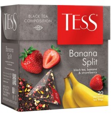 Чай фруктовый Tess Banana Split с ароматом клубники и банана (20*1.8 гр)