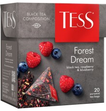 Чай черный Tess Forest Dream с ароматом малины и черники (20*1.8 гр)