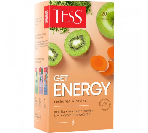 Чай зеленый Tess Get Energy (20*1.5 гр)