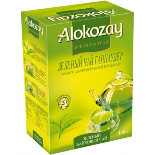 Чай зеленый Alokozay листовой (100 гр)