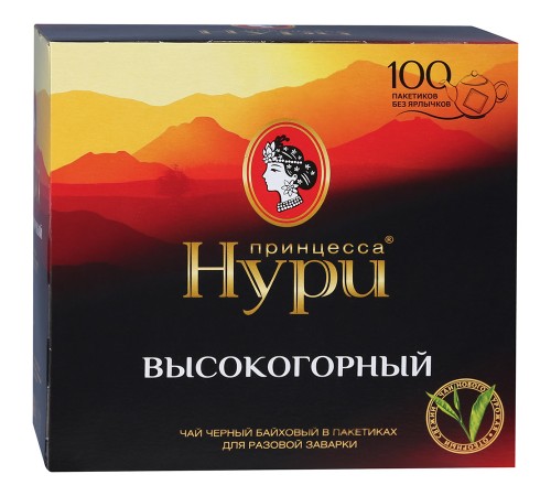 Чай черный Принцесса Нури Высокогорный (100 пак*2 гр)