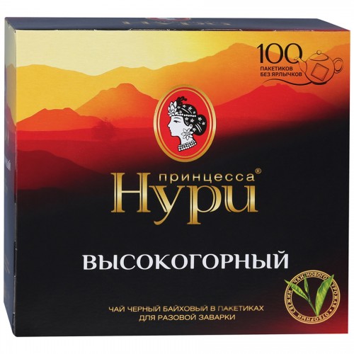 Чай черный Принцесса Нури Высокогорный (100 пак*2 гр)