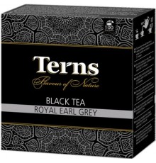 Чай черный Terns Royal Earl Grey с бергамотом (100 пак)