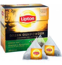 Чай зеленый Lipton Green Gunpowder (20*1.8 гр)