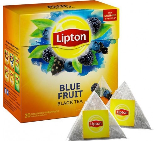 Чай черный Lipton Blue Fruit Лесные ягоды (20*1.8 гр)