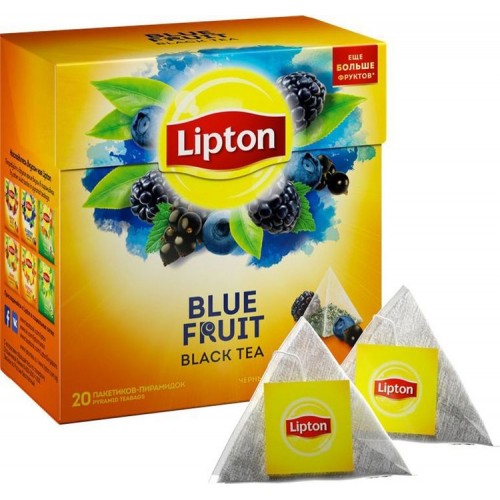 Чай черный Lipton Blue Fruit Лесные ягоды (20*1.8 гр)