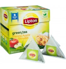 Чай зеленый Lipton Vienna Apple Strudel (20*1.4 гр)