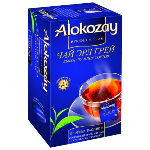 Чай черный Alokozay Earl Grey с бергамотом (25*2 гр)